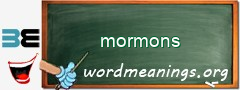 WordMeaning blackboard for mormons